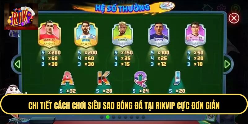Cách chơi siêu sao bóng đá đơn giản