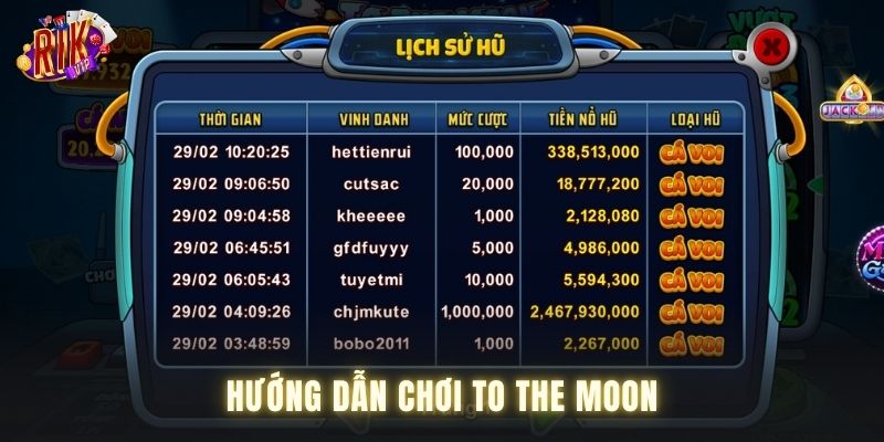 Khám phá slot game to the moon