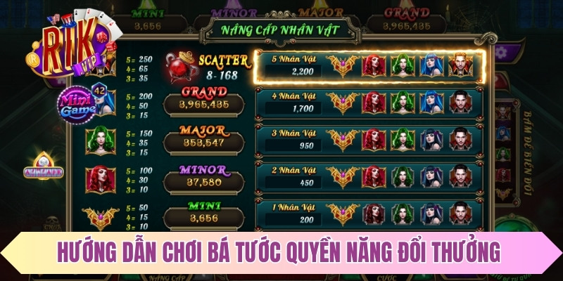 Hướng dẫn chơi bá tước quyền năng đổi thưởng