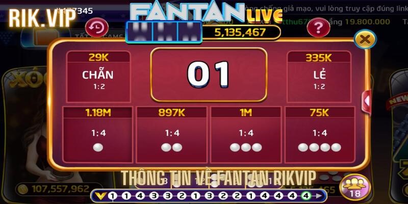 Thông tin giới thiệu về bộ môn cá cược fantan
